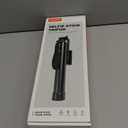 Selfie Stick Travel Tripod for Cell Phone with Remote Control and Phone Holder, Extendable Selfie Stick for iPhone, iPhone Tripod for Video Recording, 72 Inch, Black