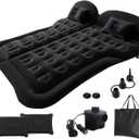 Grassman Car Mattress, SUV Air Mattress Back Seat Inflatable Car Bed Camping Mattress with Pillows Air-Pump for Car, SUV, Truck Travel, Hiking, Trip and Other Outdoor Activities Black