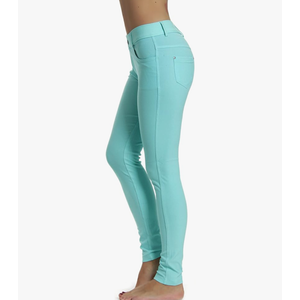 Prolific Health Women's Jean Look Jeggings Tights Slimming Many Colors Spandex Leggings Pants Capri M
