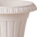 Arcadia Garden Products PL20TP Classic Traditional Plastic Urn Planter Indoor/Outdoor, 10" x 12", Taupe, 2 Pack
