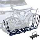 Hitch Mount Bike Rack for 2 Bikes, Double-Arm Bike Rack, Folding Bicycle Carrier for Car & SUV, Fit 2" Receiver