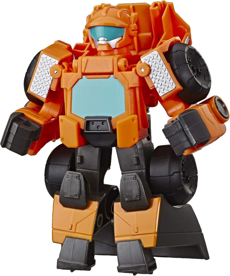 Transformers Playskool Heroes Rescue Bots Academy Wedge The Construction-Bot Converting Toy Robot, 6-Inch Collectible Action Figure for Kids Ages 3 and Up  