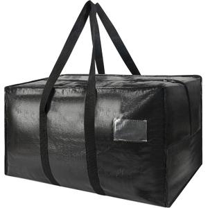 Size 54,5×26,5, Extra Large Heavy Duty Stronger Handles Storage Bags Moving Totes Zippered Reusable Wrap Around Handle Storage Totes