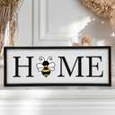 nuvagiki Interchangeable Seasonal Home Sign with 12 Icons, Farmhouse Wooden Table Decor, Rustic Tiered Tray Decorations for Holidays, Spring Summer Fall Christmas Home Decor