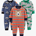 Simple Joys by Carter's Baby Boys' 2-Pack Loose Fit Flame Resistant Fleece Footless Pajamas 12 T, 2 Pack. Green Pjs Not Included. 