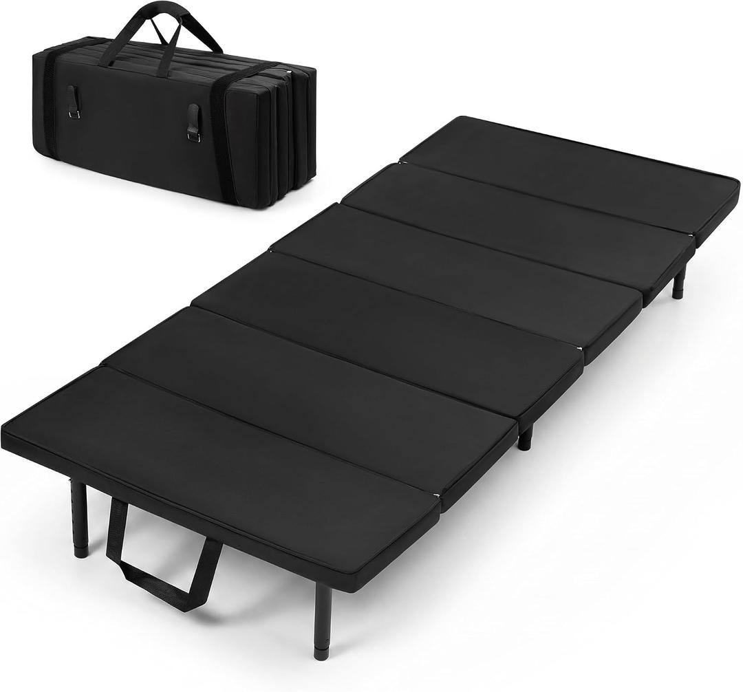 Adjustable Car Camping Bed, SUV Sleeping Platform with Mattress
2-Inch Cushioned, Water-Resistant Mattress; 660 Lb Capacity; Adjustable 9.8-15 In Height and 27.2-68.9 In Frame Length