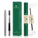 KEYYOU Lash Bond and Seal Cluster Lash Glue For Lash Clusters Strong Gentle Comfortable Bond and Seal WaterProof Mascara Wand Individual Lash Glue 5ml+5mlCLEAR)