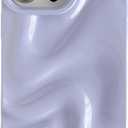 Caseative for iPhone 14 Pro Max Case,Water Ripple Pattern Wave Compatible with iPhone Case (Light Purple,iPhone 14 Pro Max)