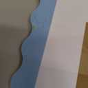 11x14 Wavy Picture Frame with Mat for 8x10, Real Glass and Wooden Frame - Tabletop or Wall Hanging Photo Frame (Pack of 1, Blue)