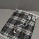 Casual Plaid Pants Y2K Goth Alt Baggy Pants Fairy Grunge Alternative Clothing Drawstring Fairycore Streetwear, S