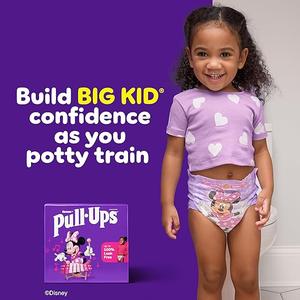 Pull-Ups Girls' Potty Training Pants, Size 2T-3T Training Underwear (16-34 lbs), 124 Count (3 packs of 31)