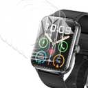 [6 Pack] for Blackview R50Pro 1.85 Inch Screen Protector Anti-blue light, Flexible TPU Film Compatible with Blackview R50Pro Smartwatch,Anti-Scratch Ultra-Thin