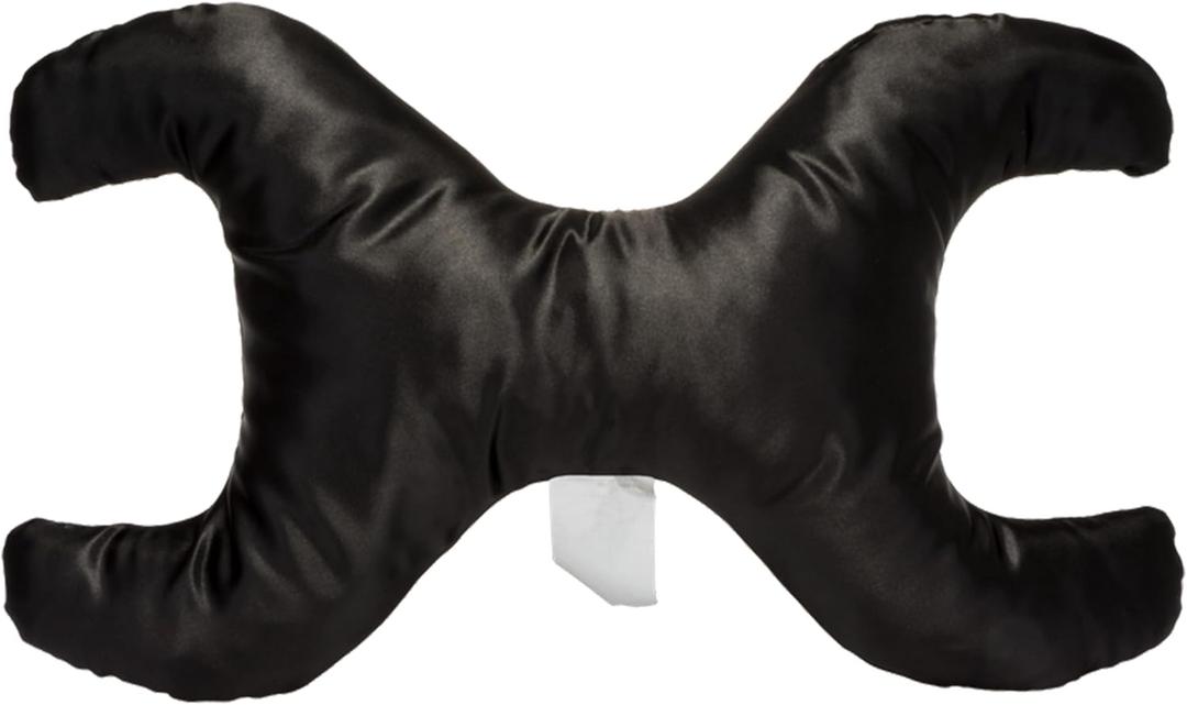 Save My Face!" Pillow La Petite Just The Pillow Luxury Satin Black, 1 Count