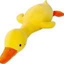 kewo Duck Plush Pillow Stuffed Animal Toy, Cute Giant Goose Plush Duck Stuffed Animal,Super Soft Hugging Pillow for Kids Bedding (Yellow,25.5 in)…