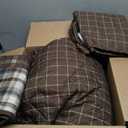 Madison Park Reversible Quilt Cabin Lifestyle Plaid Design - All Season, Breathable Coverlet Bedspread Bedding Set, Matching Shams, Timber Black/Brown King/Cal King(104"x94") 3 Piece