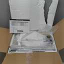 immable Crystal Floor Lamps for Living Room, 1000LM LED Bulb Included, Standing Lamp with Knob Switch, Tall Silver Modern Floor Lamp for Bedroom Nursery Office Reading