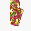 Lularoe Tall Curvy (TC fits Sizes 12-18) Ladybugs Floral Berries Buttery Soft Adult Leggings Multicoloured