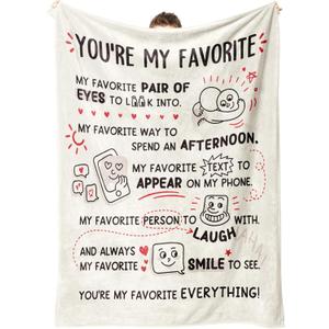 Craftique Girlfriend Gifts, Valentines Day Anniversary Birthday Gifts for Girlfriend Boyfriend- I Love You Blanket for Him Her- Romantic Gift for Him Her Husband Wife Fiance, 6050