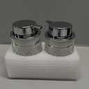 Foaming Soap Dispenser,2 Pack Clear Glass Foam Hand Soap Dispenser for Bathroom, Refillable 8 Fl Oz Foamy Pump Bottle with Large Sliver Pump,Vintage Dish Soap Foam Dispenser