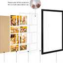 13x21 Collage Frame with 10 Openings 4X6 Pictures, Multiple Picture Frame with Mat, Wall or Tabletop Decor, Black Wood Grain,2 Pack
