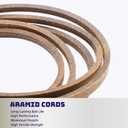 Lawn Mower 42" Deck V Belt Made with Aramid for Troy Bilt Bronco 42 Auto TB1942 TB2246 TB2142 490-501-M044 1747938 GW-1747938; Craftsman 490-501-M044 PYT9000 T1000 T1100 T1200 T1300