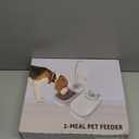 Automatic 2-Meal Cat Feeder - 48H Timed Wet Cat Food Refrigerated Dispenser with 2 Ice Packs for Puppies and Kittens in Yogurt and Canned