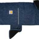 Carhartt Firm Duck Dog Chore Coat, Insulated Weather Resistant Jacket for Cold and Windy Conditions, Denim, Large