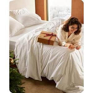 Bedsure Cotton Duvet Cover King, 100% GOTS Organic Cotton Duvet Cover Set, Fair Trade Certified King Bedding Set, Eco-Friendly, Ultra-Soft, Breathable Home Bedding for All Seasons(Ivory, 104"x90")