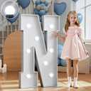 Marquee Letters 3 Feet Tall Large Light Up Letters Decorations Wedding Engagement Proposal White Party Decorations Marry Me Sign Big Cardboard Backdrop N
