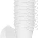 Houseables White Bucket, White Metal Bucket, Small Pail, Galvanized Pail, Mini Tin Container, Metal Pale, with Handle, Tin Cans for Crafts, Party Favor, Candy, Flower, Decorative, Little, 5 Inch, 12PK