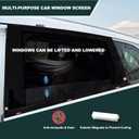 XCBYT Car Window Shades, Car Window Covers to Block UV and Heat, Car Window Screen for Privacy Protection with Elastic Breathable Mesh, Car Window Bug Screens for Camping Napping Dressing