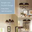 Wellmet Chandelier Lamp Shades, ONLY FOR CANDELABRA BULBS, Clip-on Fitter Lampshade, 3" X 6" X 5", Set of 6