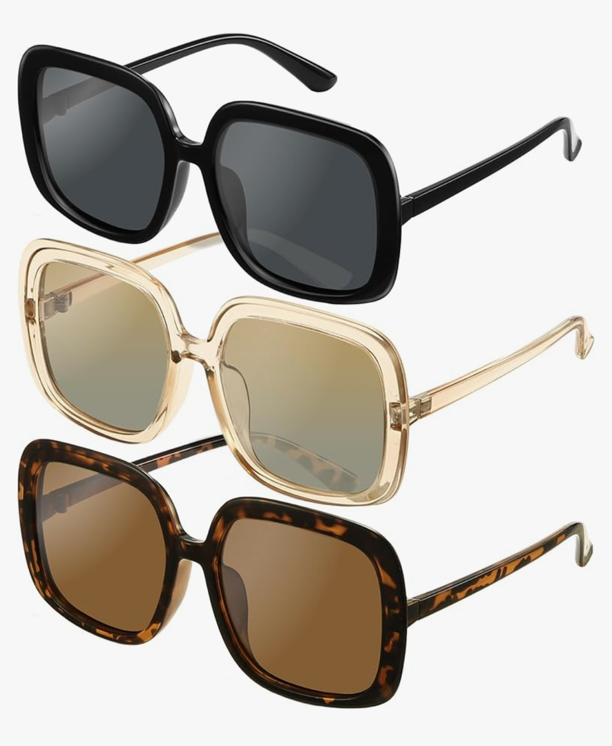 miyya Oversized Polarized Sunglasses Women, Trendy Retro Sun Glasses for Women 2025, Oversized Shades