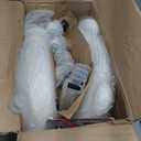 Vanity Chair with Cat Back,Armless Desk Chair Cute Small Office Chair,Teddy Fabric Computer Chair with Adjustable Height,120Tilting,Rolling,Swivel for Vanity,Kids Room,Office,Bedroom White