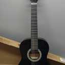 Pyle Classical Acoustic Guitar Kit, 3/4 Junior Size All Wood Instrument for Beginner Kids, Adults, 36" Glossy Black