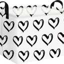 FXOLCSHE Valentines Day Gift Basket Empty,Baby Girl Baskets,Black Gift basket with Handle Organizer,Bins for Girls Room Decor,Toy Organizer,Valentine's Day room decor(Black)