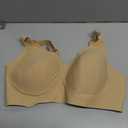As Fairy Womens Seamless Wireless Comfort Bra with Soft Support No Underwire Push Up T-Shirt Bra Dark Skin 38DD
