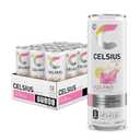 CELSIUS Fizz Free Pink Lemonade, Sugar Free Energy Drink, 12 Fl Oz (Pack of 12) BB August 2026