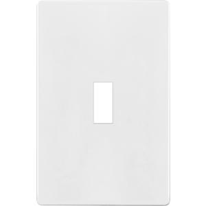 ENERLITES Screwless Toggle Switch Wall Plate, Child Safe Light Switch Cover, Standard Size 1-Gang 4.68" x 2.93", Unbreakable Polycarbonate Thermoplastic, UL Listed, SI8811-W, Glossy, White