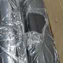 NEO Chair Desk Office Gaming Computer Chair Ergonomic Executive Mid-Back Leather with Adjustable Padded Flip-Up Armrests Cushion Wheels Swivel for Home Study Task (All Black)