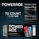POWERADE Sports Freezer Bars, 1.5 oz, Refreshing Ice Pops with Electrolytes B Vitamins, Naturally Flavored with Other Natural Flavors, Mountain Berry Blast and Fruit Punch, 70 Count, Expiry: 09/30/26