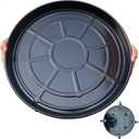 Planter Caddy with Wheels Extra Large Heavy Duty Metal Plant Stand with Wheels Plant Dolly for Garden Plant Pot Flowerpot Tray for Indoor Outdoor 18 Inches Black