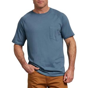Dickies mens Short Sleeve Performance Cooling Tee Big-tall Shirt, Dusty Blue, 3XLT US