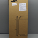 27.5 Inch Tall Step Over Foldable Baby Gates for Doorways 27.5"-55" Wide 2 Panel Expandable Dog Gates for The House Adjustable Mesh Pet Gate Indoor Baby Gate for Dog Indoor Child Gate for Doorway (White)