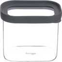 Glass Canisters Rectangular with glass lids 23oz/700ml set of 2