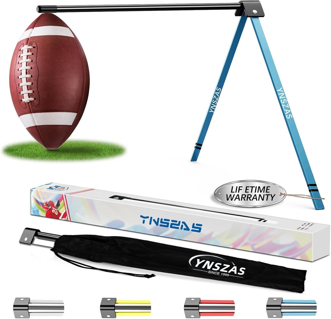 Football Kicking Tee, Portable Field Goal Kicking Holder Stand, Kickoff Tee Compatible with All Football Sizes, Football Training Practice Equipment for Adult & Youth (1 PCS, Blue)