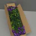 Artificial Flowers Fake Plants for Outdoors Spring Decoration, 13Bundles Silk Realistic UV Resistant Faux Flowers for Outside Planter Porch Yard Patio Garden Home Indoor, Purple
