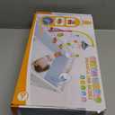 Mini Tudou Musical Baby Crib Mobile Toy with Lights and Music, Star Projector Function and Cartoon Rattles, Remote Control Musical Box with 108 Melodies, Toy for Newborn Sleep (Plane)