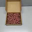 INSPIRELLE 99 Feet Rose Gold Christmas Tree Beads Artificial Pearls Beads Garland Chain Plastic Bead Roll for DIY Christmas Wedding Decoration