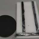 DAWNER 24" Black Toilet Paper Holder Free Standing, Stainless Steel Rustproof Toilet Paper Stand with Storage, Stable Heavy Weighted Flat Base for Apartment, Bathroom, Kitchen, Matte Black Finish